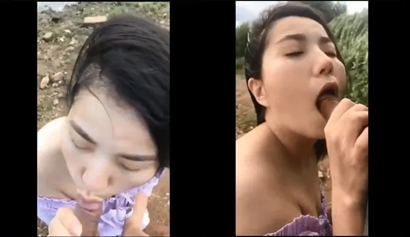 Em ghệ bj cho cô bạn gái bên bờ sông