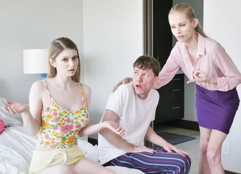 Mẹ kế bắt nữ nhi riêng của ông xã địt với cậu con trai